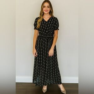 Black and white maxi dress, size 14